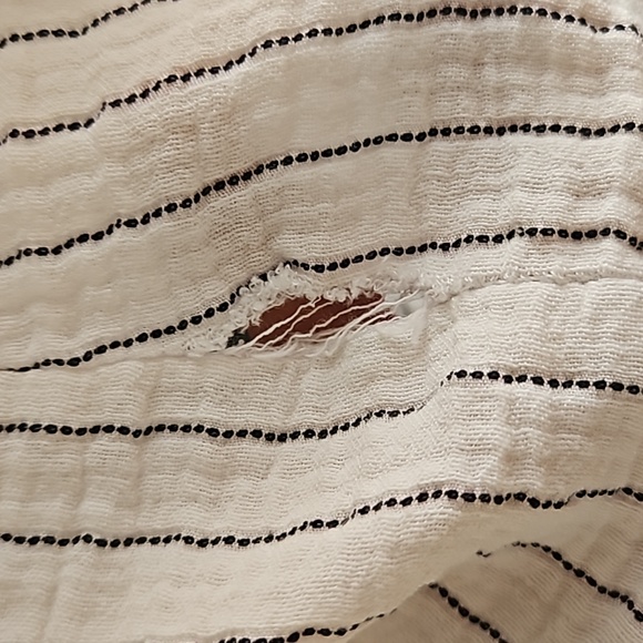 Joie striped shirt with button down vee - Picture 3 of 7